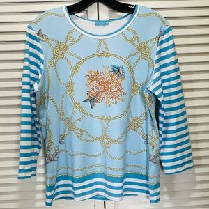 🪸HP🪸J. McLaughlin Coral 3/4 Sleeve Top